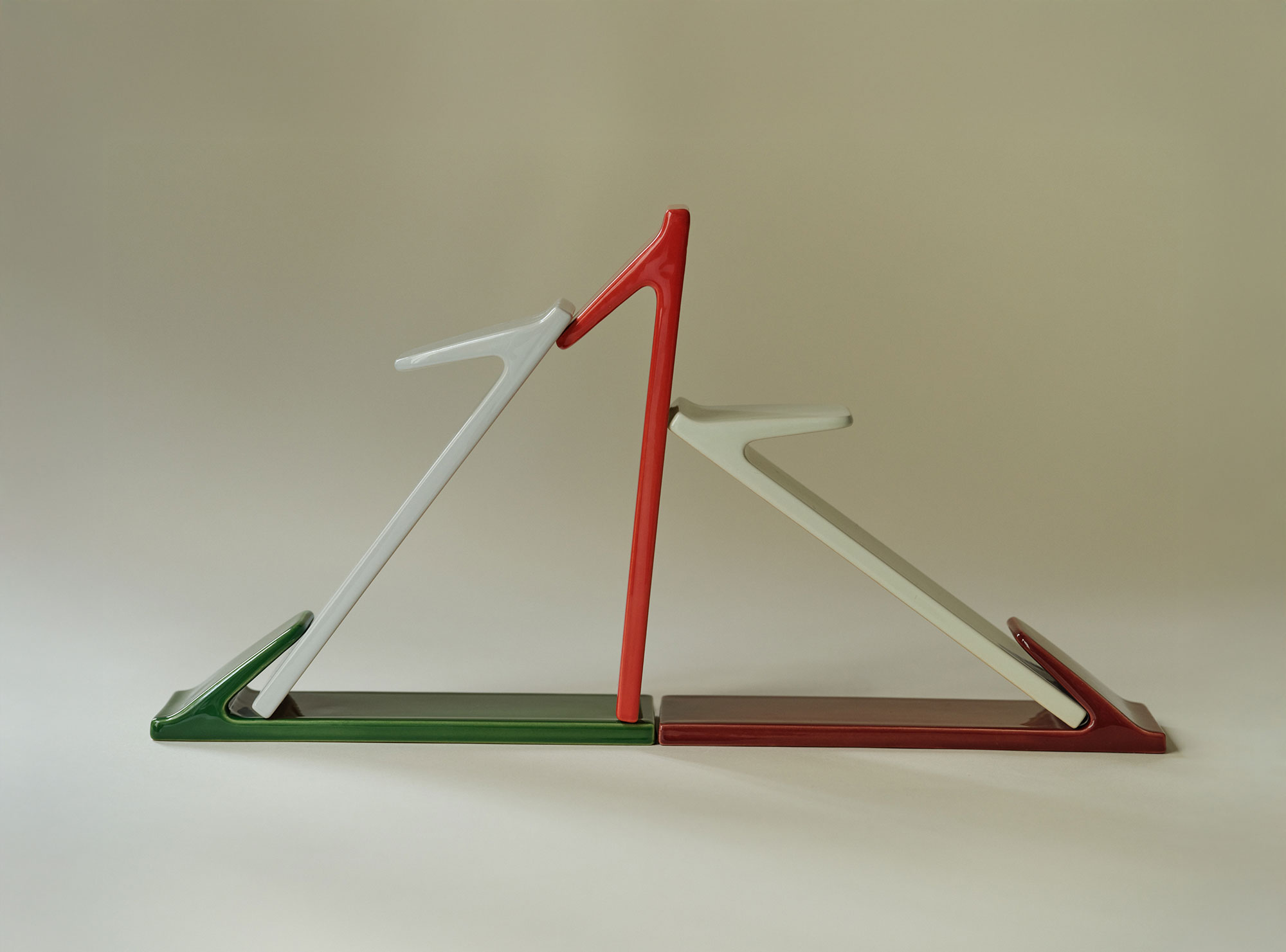 A pyramid of hook tiles.