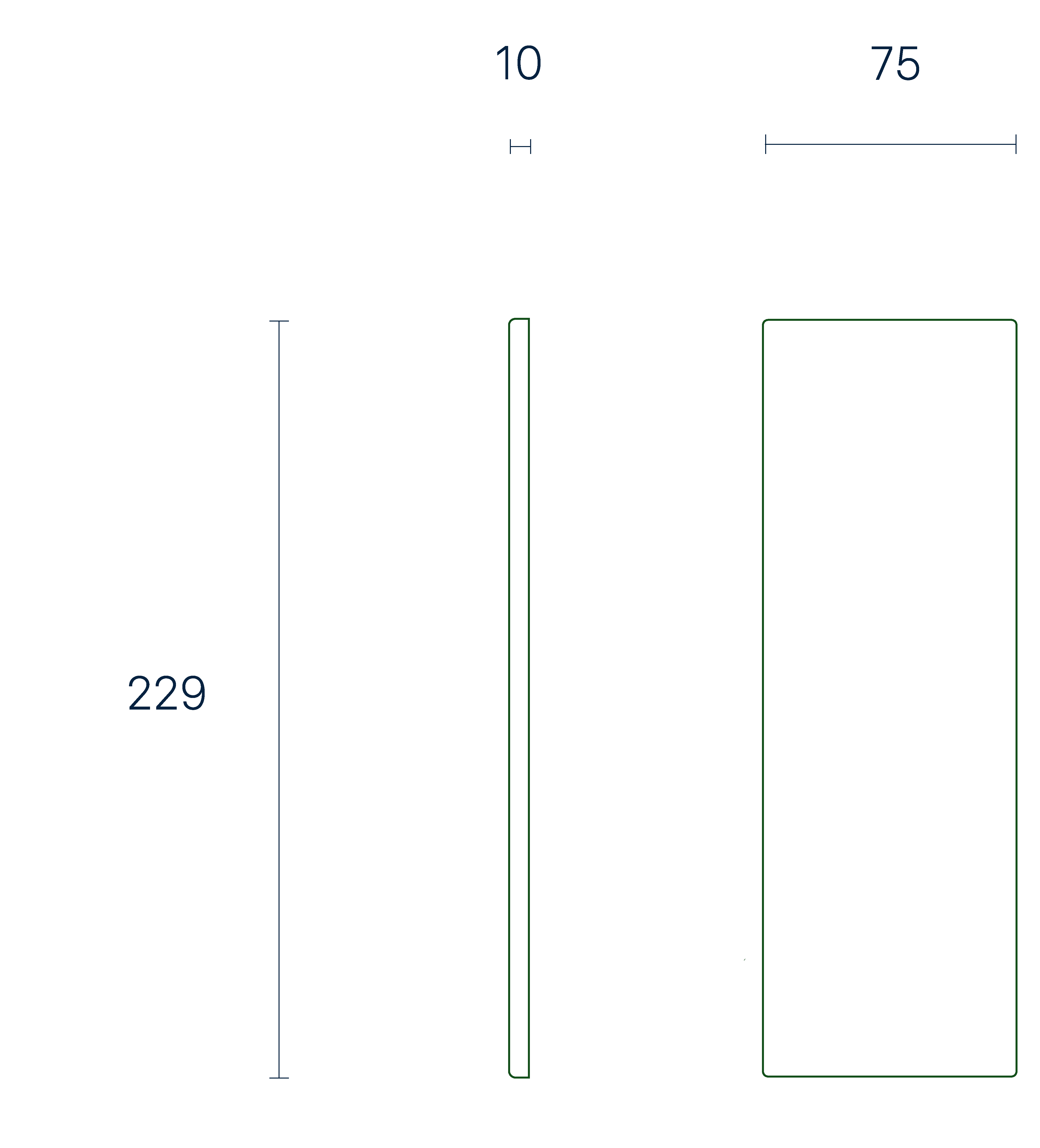 Plain tile dimensions